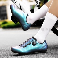 Cycling Shoe Ultralight Carbon Fiber Cycling Shoes Cleats Shoes Non-slip Road Bike Shoes Breathable Self-Locking HCD3