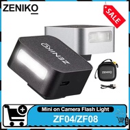 ZENIKO ZF04 / ZF08 Mini Camera Flash Light Mini Rechargeable 6500K On-camera Pocket Flash Light for 