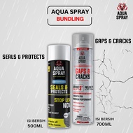 Aqua Spray - Paket Bundling - Seal Spray Penambal bocor dan Gaps Foam Penutup Lubang