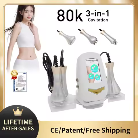 Multi-Polar Weights Loss Device Three-in-one 80K Cellulite Massager Fat Reducer Body Shaping RF faci