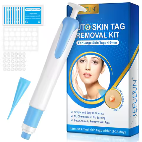 Auto Large Size Skin Tag Removal Tool Kit Painless Mole Wart Removal Pen Body Dot Treatments Remover