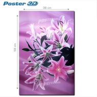 3D Poster: FLOWER #3D225 - size 38 x 58 cm