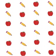 Welcome Back To School Party Decoration Apple Ceiling Decoration Classroom Background First Day Star