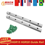 2PCS 1000-2000mm HGR15 HGR20 Linear Rail EU RU Warehouse CNC Guides Linear Guide with Green Dust Plu