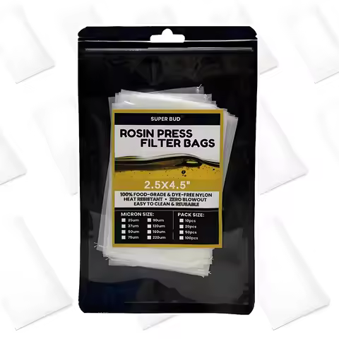 2x4'', 2.5x4.5'' 3x6 Inch Premium Nylon Rosin Press Filter Bags Tea Filter Bags with Clear Packing C