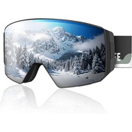 Kacamata Ski Magnetik CVLIFE untuk Lelaki dan Wanita, Kacamata Snowboard dengan Penutup Sisi yang Se