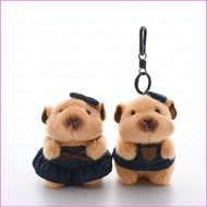 HK2 Cute capybara family plush toys keychain pendant doll pendant HK2