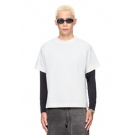 Boxy Fit basic White short-sleeved T-shirt - BEUTER Blank White Boxy T-shirt