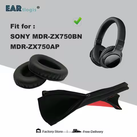 1 Set of Replacement Ear Pads Headband for SONY MDR-ZX750BN MDR-ZX750AP Earphone Earmuff Cushion Cov