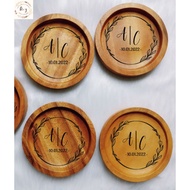 Wood coaster| Personalized| SOUVENIR| GIVEAWAY| GIFT
