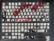 Sakuraraven Mờ Keycap PBT Từ Tính 68 Bố Trí Bàn Phím Mặt Khắc Nhiệt Thăng Hoa Cho Atk Wooting