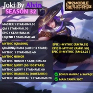 Joki Mobile Legends MLBB Murah Malaysia/MLBB  Boosting Rank Service/ML Boost/Push Ranked Booster/Winrate/ML Game/Classic