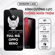 Anti-peeping tempered glass for Oppo Reno 13F/12F/11F/8/8Z/8T/7/7Z/6/6Z/5/5F/5Z/4/3/3PRO/2/2F/2Z