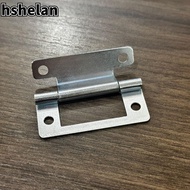 HSHELAN 5pcs/set Door Hinge, No Slotted Interior Flat Open, Useful Soft Close Folded Connector Close Hinges Furniture Hardware