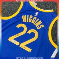 韋堅斯 Andrew Wiggins 題寫【ALL STARS, NBA CHAMP】金州勇士隊 Nike Icon Edition Swingman 球衣(背簽) 全球限量 50套 (編號#30/5