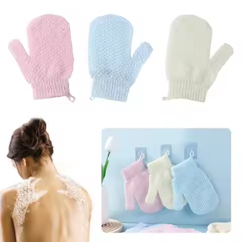 Single Piece Bath Towel Gloves Medium Sand Single Layer Double-Sided Massage Bath Towel Back Rub Bat