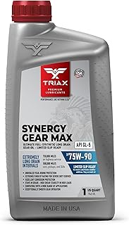 Triax Synergy Gear Max 75W-90 GL-5 Limited Slip, Ultra Long Drain 500k Miles, Manual Transmission, G