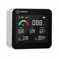 EARO Coiliiot 8-In-1 Indoor Air Quality Monitor CO2 Detector VOC Meter AQI Tester TVOC HCHO PM2.5 PM