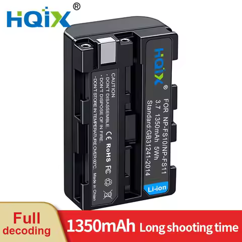 HQIX for Sony DSC-P1 P20 P30 P50 FS55 F505 TRV1VE DCR-PC1 PC2 PC3 PC4 PC5 Camera NP-FS11 FS10 Batter