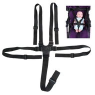 Universal 5 Point Harness Strap, Adjustable Harness Belt, Safety Harness Seat Belt for High Chair/Pu