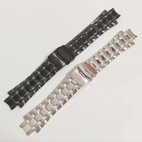 Stainless Steel Watchband Wrist Strap for EFR-539 EFR539 5345 Watch Bands
