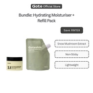 [Bundle] Goteskin Hydrating Moisturiser + Refill Pack (200ml) - Lightweight Face Moisturizer Cream |