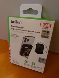 Belkin x Marvel Iron Man MagSafe Power Bank 磁力無線行動充電器 5K+支架