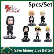 5Pcs Figure Tokyo Revengers set Mikey, Draken, Takemichi, Mitsuya,