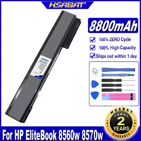HSABAT VH08 VH08XL 8800mAh Battery for HP EliteBook 8560w 8570w 8760w 8770w HSTNN-IB2P HSTNN-I93C 63