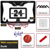 Hanging Basketball Hoop Kids Basketball Ring With Score Counter Can Dunk Shatterproof Backboard