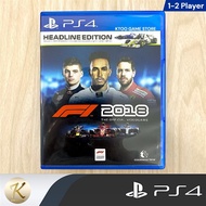 PS4 Game Disc: F1 2018 F1 18 (FORMULA ONE 2018) Second Hand (Can Be Played 2 People) Racing Products