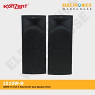 1515W-B 1000W 15-Inch 3 Way Woofer Dual Speaker (Pair Speaker)