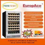 EUROPACE EWC8871S 78 BOTTLES DUAL ZONE WINE CHILLER (FAST DELIVERY)