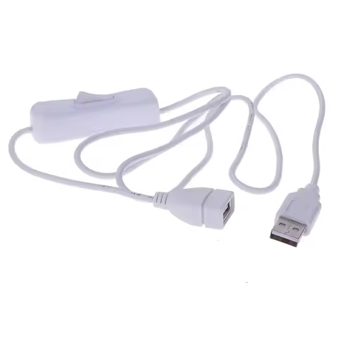 New 100cm USB Cable Extension cord with Switch ON/OFF Cable Extension Toggle USB Power Supply Line D