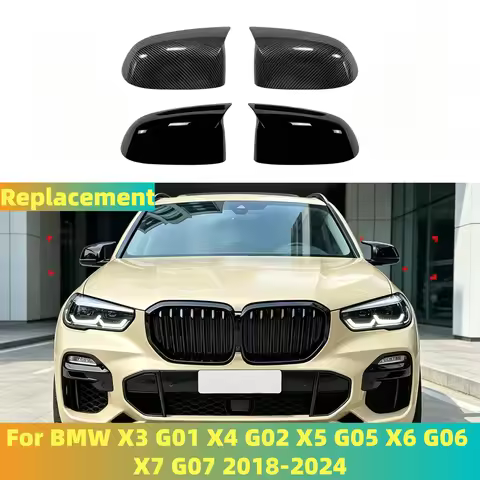 2PCS Replacement For BMW X3 G01 X4 G02 X5 G05 X6 G06 X7 G07 2018-2024 Car Side Door Rearview Mirror 