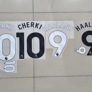 NAMESET JERSEY PATCH HAALAND & CHERKI