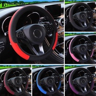 YOUNGSTAR Non-Slip Car Steering Wheel Cover PU Leather Sport Fit 37 ~ 38cm Style Auto Accessories I5