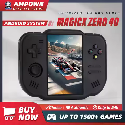 AMPOWN ZERO 40 Video Game Console 4'' IPS Multi-touch Screen Android System A133P Support Wifi Bluet