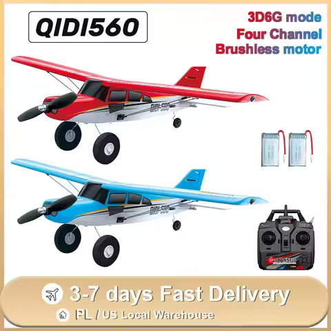 M7 Moore Off-road Aircraft Qidi560 RC Plane EPP 4CH Remote Control Brushless Airplane with LED light