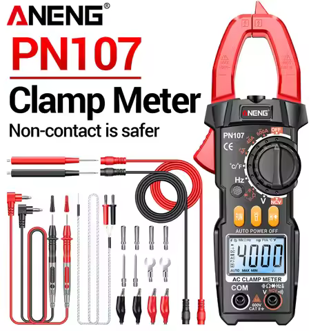 ANENG PN107 Clamp Meter VC1010 Voltage Tester Kit 4000 Counts 200A AC DC Current NCV Detection Elect