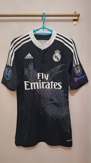 皇馬Real Madrid 2014/15 Third Ronaldo C7 Adidas Y-3 黑龍足球球衣