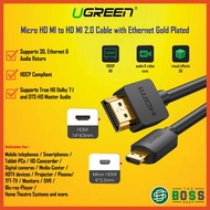 UGREEN Micro HD MI to HD MI Cable 3D 4K Adapter for Tablet/HDTV/PC