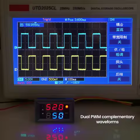 DC 4-30V Single/Dual Signal Generator Digital PWM Pulse Frequency Duty Cycle Adjustable Function Gen