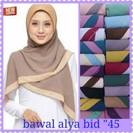 10/20pcs_BORONG  TUDUNG INSTANT BAWAL ALYA BIDANG 45'