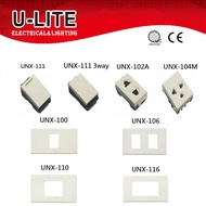 U-LITE Switch,Plate,Universal outlet 1 gang/ 2 gang/ 3 gang/weatherproof