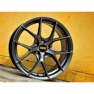 New Car Sport Rim BBS WHEELS 17x8J 5x100 ET38 Hyper Black - READY STOCK