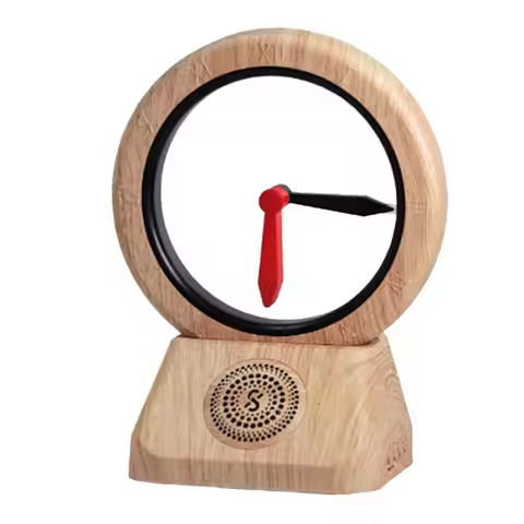 Bluetooth Speakers Retro Reverse Clock Speakers Portable Home Speakers Music For Home Decor