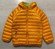 全新未剪牌 weather guide 橙色 超輕 防風 透氣 保暖 羽絨褸 130碼