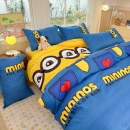 Cartoon SpongeBob SquarePants Bedding Sets Dormitory Bedroom Comforter Cover Flat Bedsheet Pillowcas