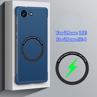 Frameless Hard PC for Magsafe Phone Case for Iphone 16E 16e Shockproof Magsafe Matte Thin Cover for 